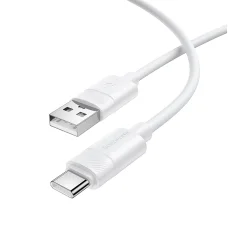Borofone BX123 Leya - USB to Type-C - 36W 3A 1 méter fehér