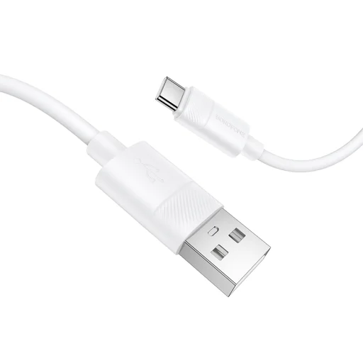 Borofone BX123 Leya - USB to Type-C - 36W 3A 1 méter fehér - 2