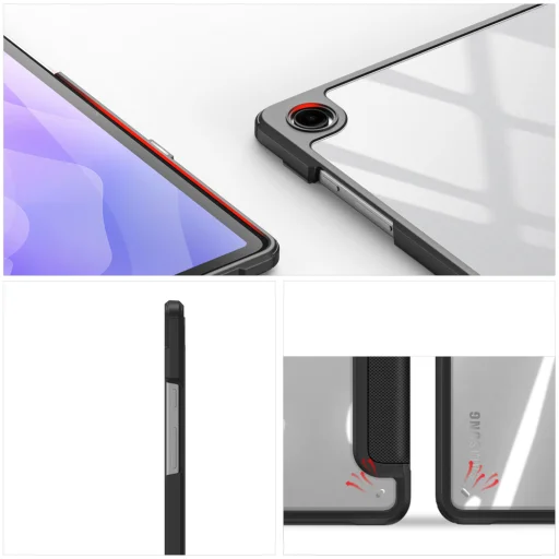 Dux Ducis Toby páncélozott fliptok Samsung Galaxy Tab A11 Plus/A9 Plus - Fekete tok - 6