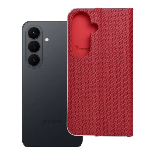 Samsung Galaxy S26 tok LUNA Book Carbon piros - 15
