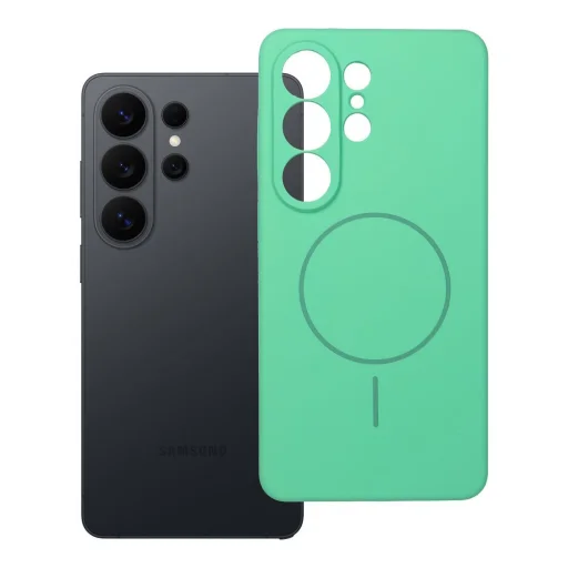 Silikónové puzdro Samsung Galaxy S26 Ultra kompatibilné s MagSafe, mätové - 7