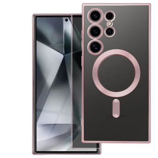 Samsung Galaxy A27 tok – rose gold elektromágneses tok - 1