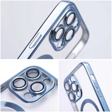 Samsung A08 Electro Mag Cover MagSafe kompatibilný priehľadný kryt, titánová modrá