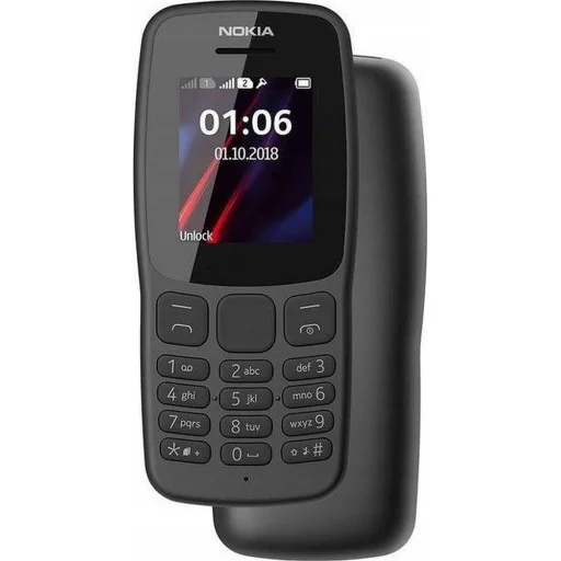 Nokia 106 DualSIM fekete - 1