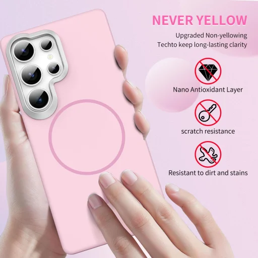 Samsung Galaxy S26 Ultra Armor MagSafe Ütésálló tok (Rózsaszín) - 6