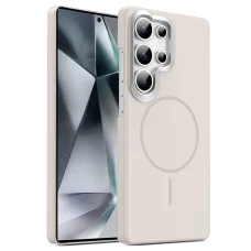 Samsung Galaxy S26 Ultra Armor MagSafe Ütésálló tok (világos szürkés-bézs)