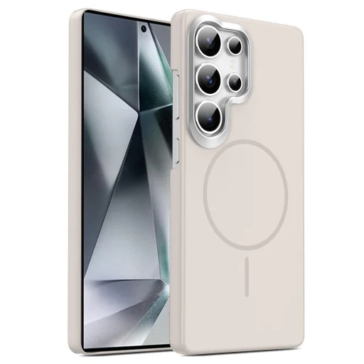Samsung Galaxy S26 Ultra Armor MagSafe Ütésálló tok (világos szürkés-bézs) - 1