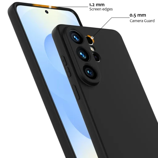 Samsung Galaxy S26 Ultra Ütésálló Szilikon MagSafe Telefon Tok (Fekete) - 3