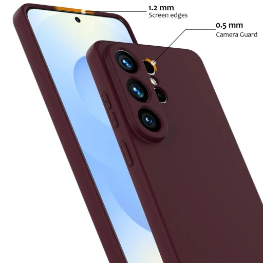 Samsung Galaxy S26 Ultra Ütésálló Szilikon MagSafe Telefon Tok (szilva lila) - 3