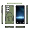 Samsung Galaxy S26 Ultra Armor MagSafe PC + TPU Tok támasztékkal (zöld) thumbnail