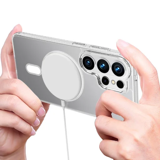 Samsung Galaxy S26 Ultra MagSafe akril TPU tok (átlátszó) - 3