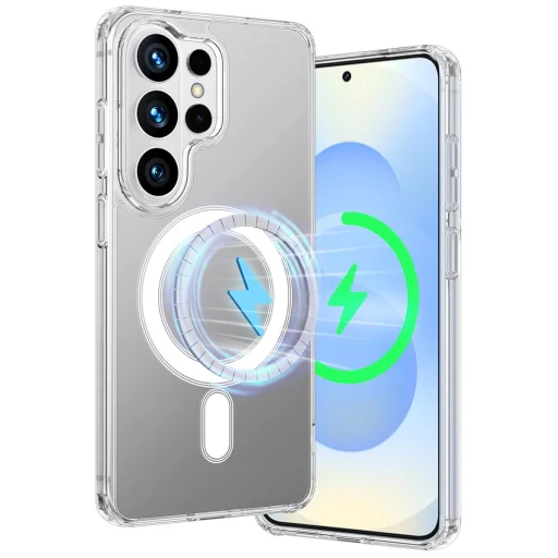 Samsung Galaxy S26 Ultra MagSafe akril TPU tok (átlátszó) - 6