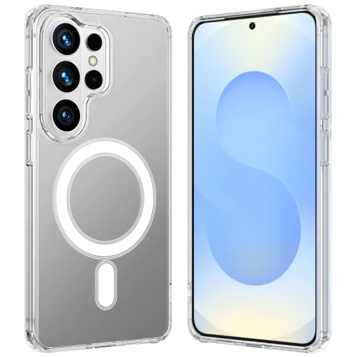 Samsung Galaxy S26 Ultra MagSafe akril TPU tok (átlátszó) - 7