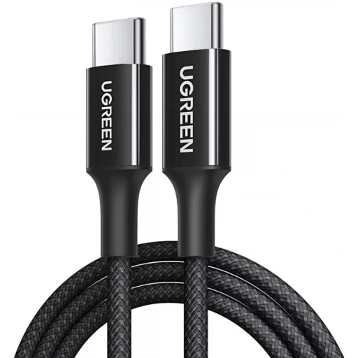 USB-C to USB-C Kábel UGREEN L501, 60W, 3A, 2m, Fekete - 1