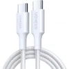 USB-C to USB-C kábel UGREEN L501, 60W, 3A, 2m, Fehér thumbnail