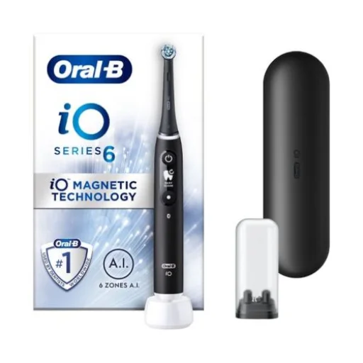 Oral-B Elektromos Fogkefe iO Series 6 Tokkal, Láva Fekete EU - 1