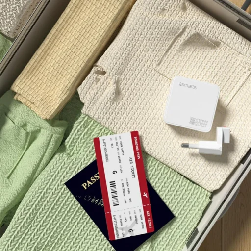 4smarts Flex adapter Hub 65W GaN utazó töltő USB-C/USB-A/HDMI fehér - 7