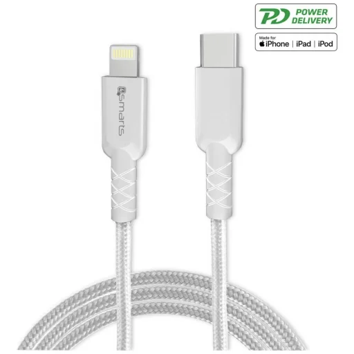 4smarts VoltPlug 20W PD USB-C hálózati töltőadapter USB-C → Lightning kábellel fehér - 9