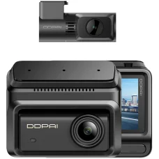 Dash + Hátsó Kamera DDPAI Z90 Dual, 4K, 64Gb, Wi-Fi, GPS, 3 hüvelykes LCD, Fekete