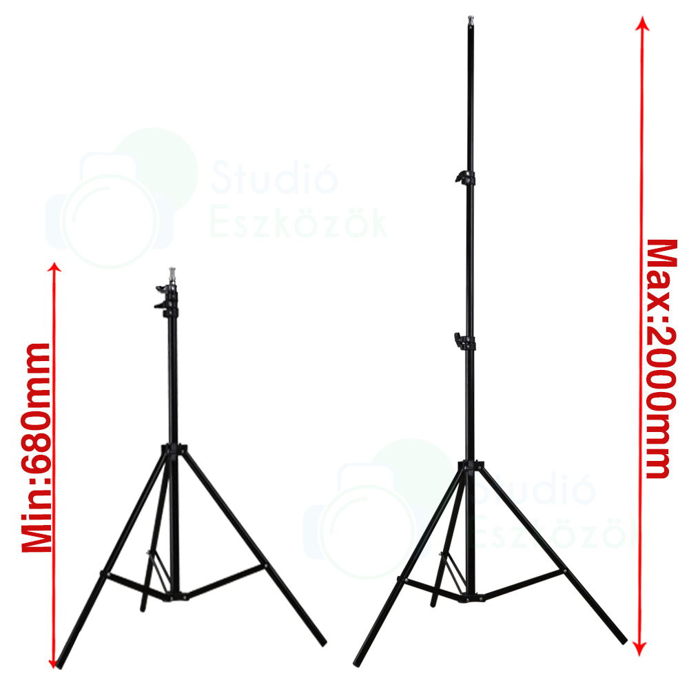 Softbox szett 2x135W, 2x2m állvánnyal-2