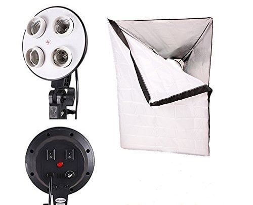 Quatro softbox, 4-es fejjel, 1600W 2m állvánnyal-2