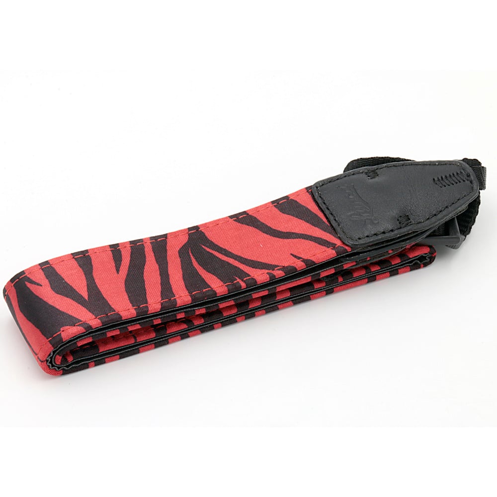 Piros zebra csíkos fényképezőgép nyakpánt-0