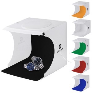 Mini fotódoboz 6db háttérrel, USB tápellátással