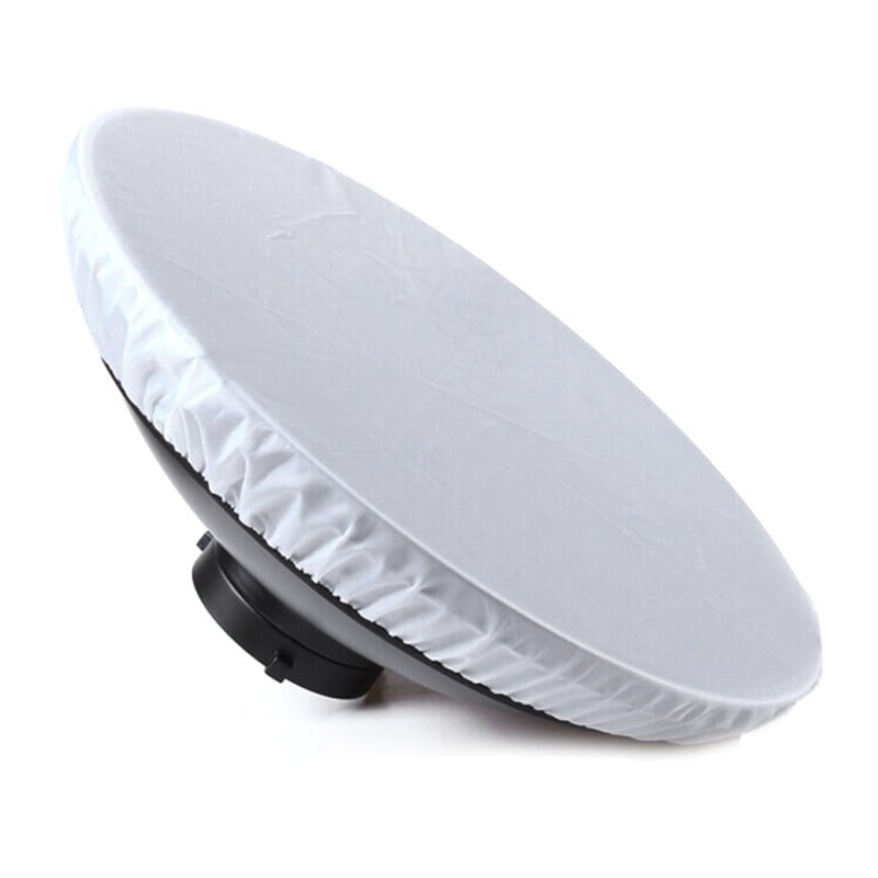 Beauty Dish ezüst 55cm diffúzorral, méhsejtráccsal-1