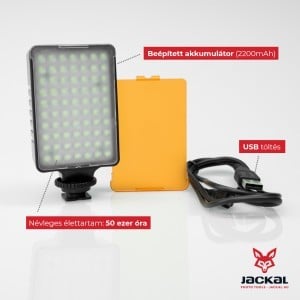 Jackal LED-7001 led panel, videólámpa 5500K/3200K