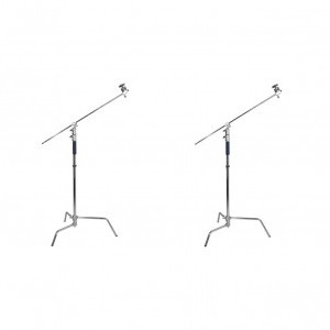 C-stand boom állvány 3m + 1.25m rozsdamentes acélból - 2db