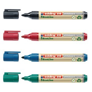 Edding 28 EcoLine marker fehértáblához környezetbarát, 4 db/csomag