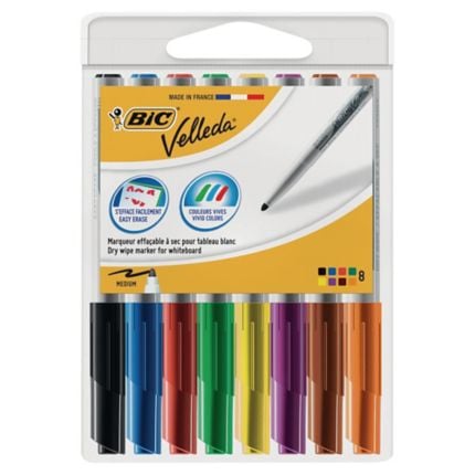 BIC Velleda 1741 marker fehértáblához, 1,4 mm, 8 szín/csomag-0