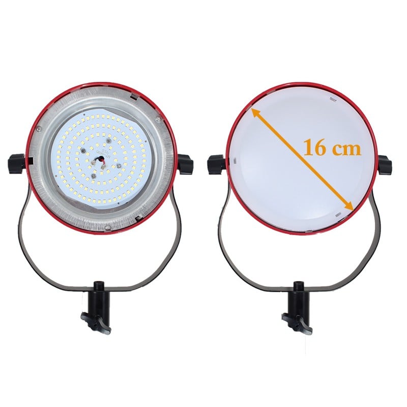 LED spot spigot fejes állványra, 65W 5600K dimmerrel-1