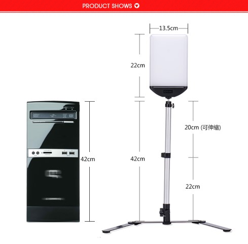 Tolifo PT-22AC 22W LED világítás alumínium asztali állvánnyal-2