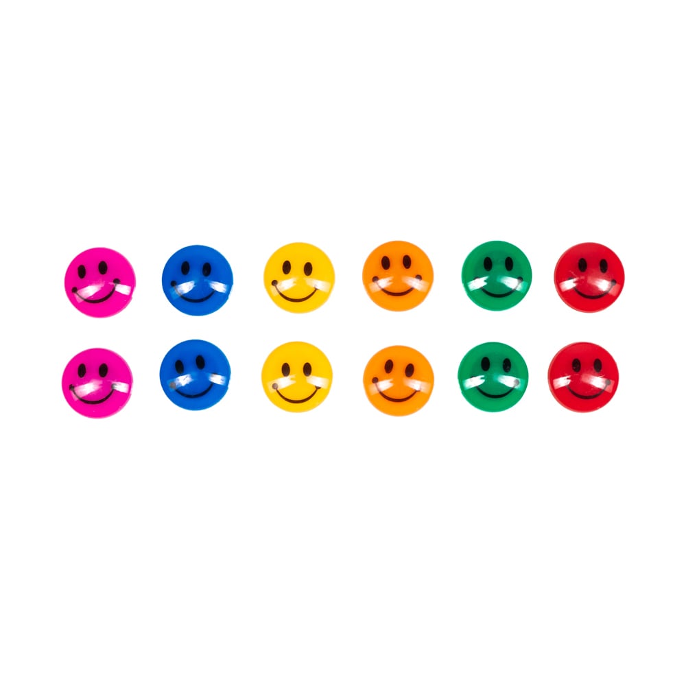 Smiley 12db-os whiteboard mágnes szett-0