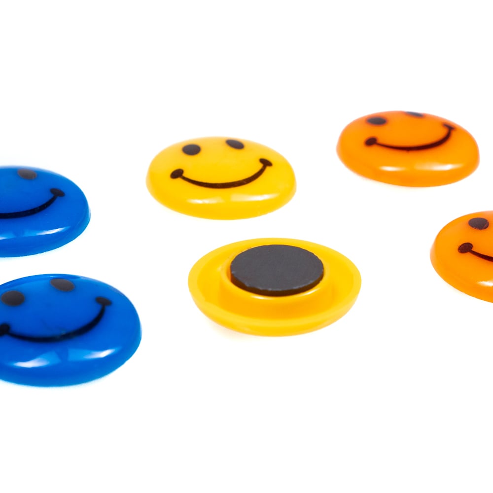 Smiley 12db-os whiteboard mágnes szett-3