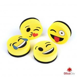 OfficeCity Smiley 4db-os mágnestábla törlő szett