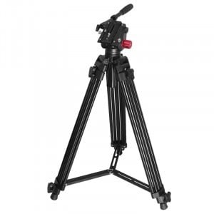 Videó tripod 80-180cm fluid videós fejjel