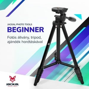 Jackal Beginner fényképező állvány, tripod (142cm)