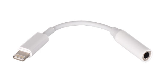 Lightning - 3.5 mm Jack adapter fehér-0