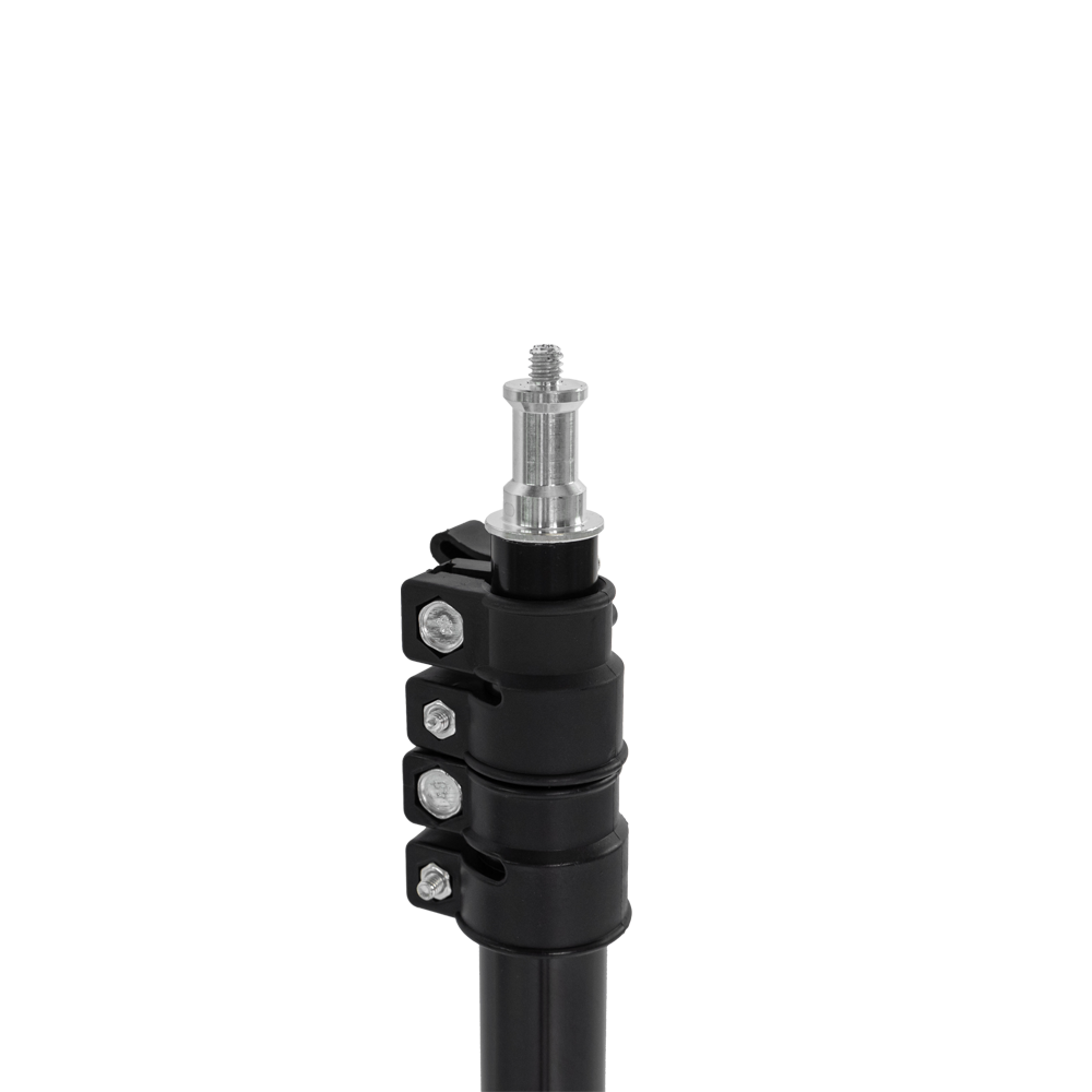 Kompakt alumínium lámpatartó stúdió állvány, vakuállvány 190cm, spigot fejjel (LTM190)-3