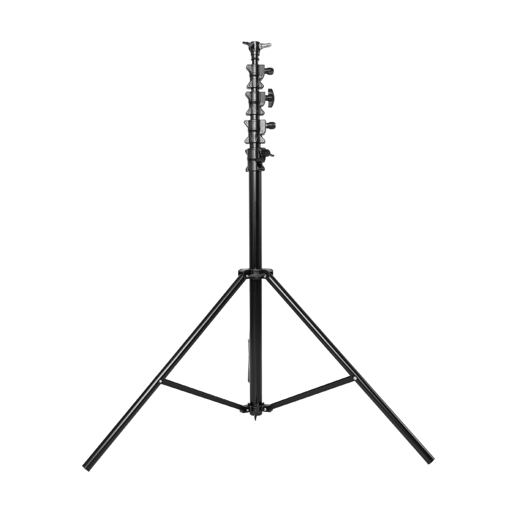 Alumínium lámpatartó stúdió állvány, vakuállvány 470cm, spigot fejjel, légcsillapítással (LT1185)-0