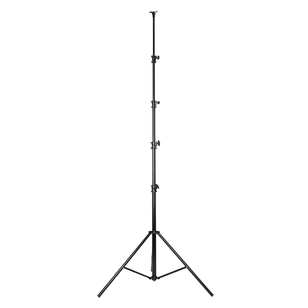 Alumínium lámpatartó stúdió állvány, vakuállvány 470cm, spigot fejjel, légcsillapítással (LT1185)-1