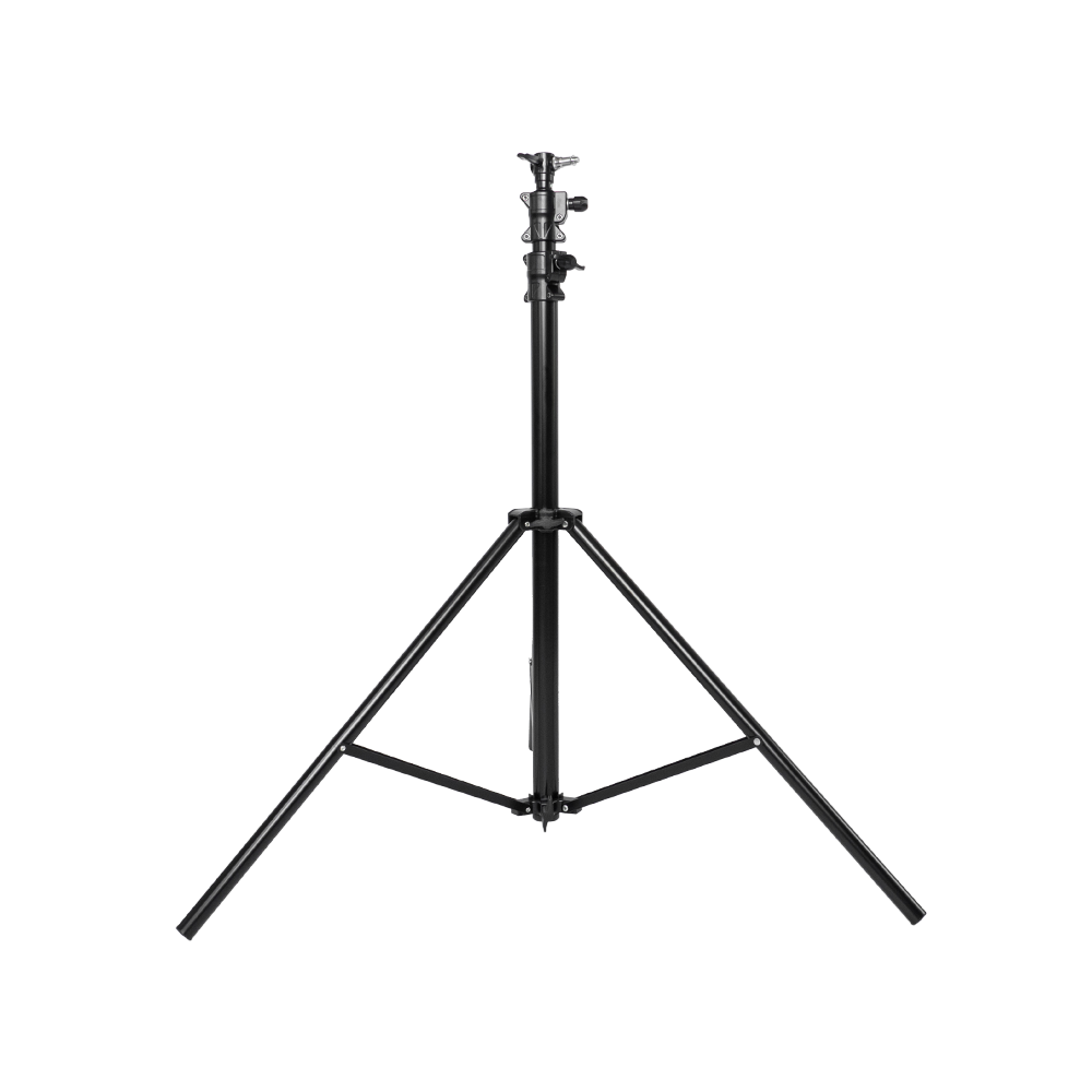 Alumínium lámpatartó stúdió állvány, vakuállvány 300cm, spigot fejjel, légcsillapítással (LT1083)-0