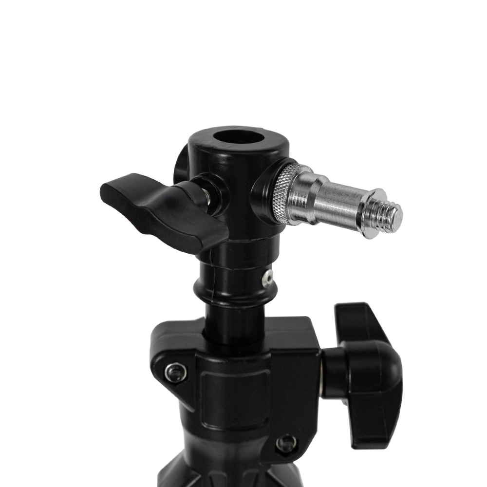 Alumínium lámpatartó stúdió állvány, vakuállvány 300cm, spigot fejjel, légcsillapítással (LT1083)-2