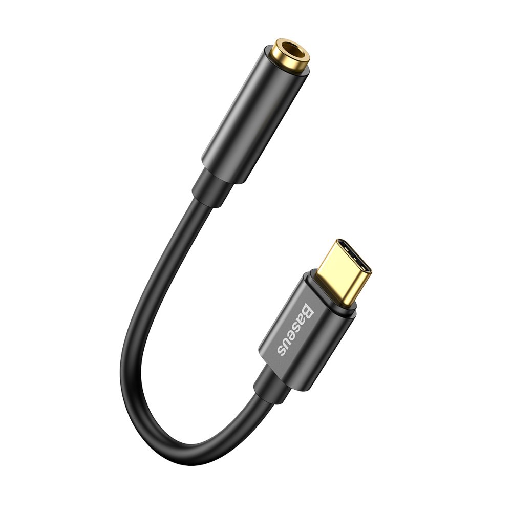 Baseus L54 USB-C/ 3.5 mm átalakító adapter fekete DAC-0