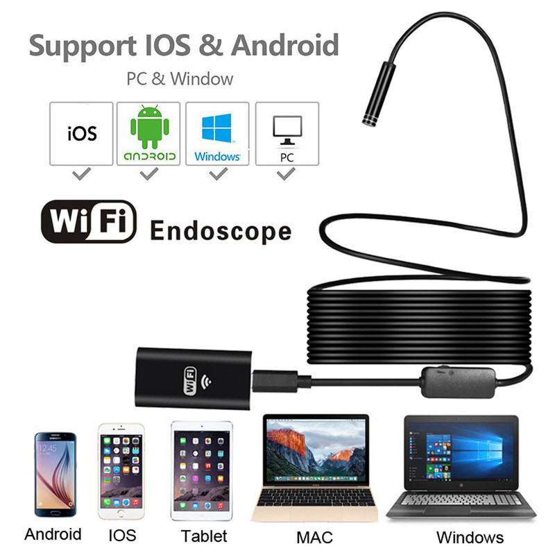 Wi-Fi endoszkóp kamera LED világítással-2