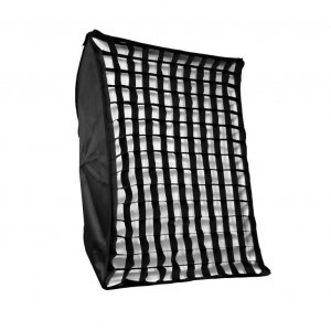 Bowens softbox 70x100cm alumínium gyűrű adapterrel, méhsejtráccsal 