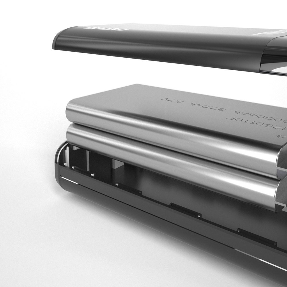 Dudao 30000 mAh 4xUSB 4A powerbank kijelzővel fekete, power bank K8Max-5