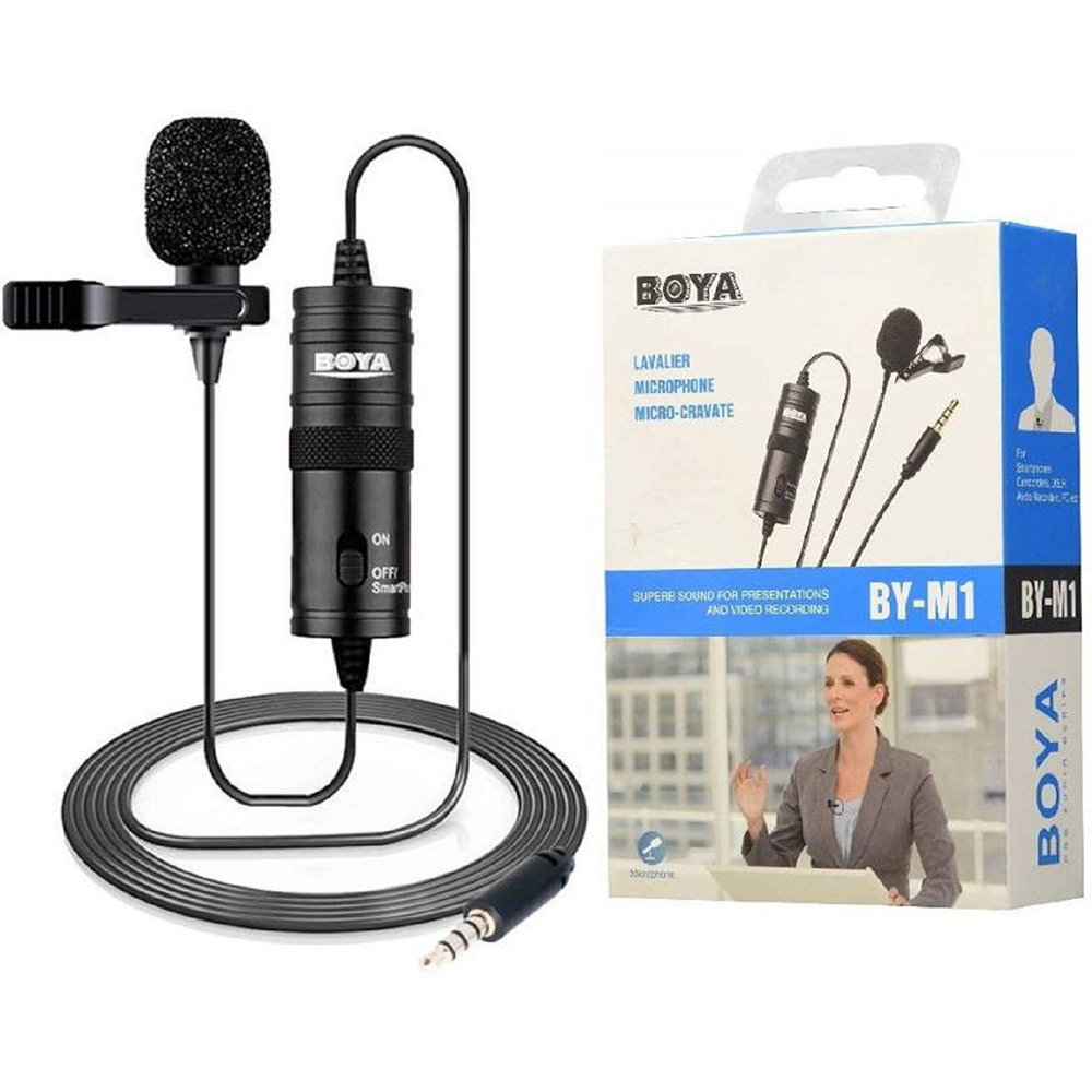 BOYA BY-M1 Univerzális Lavalier mikrofon-0